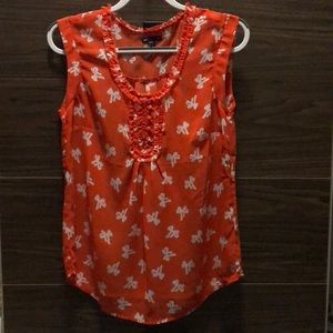 Gap Sleeveless Top with Bow Print